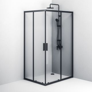 Душевой уголок Am.Pm Gem S 120x90см чёрный матовый W93G-404-120290-BT